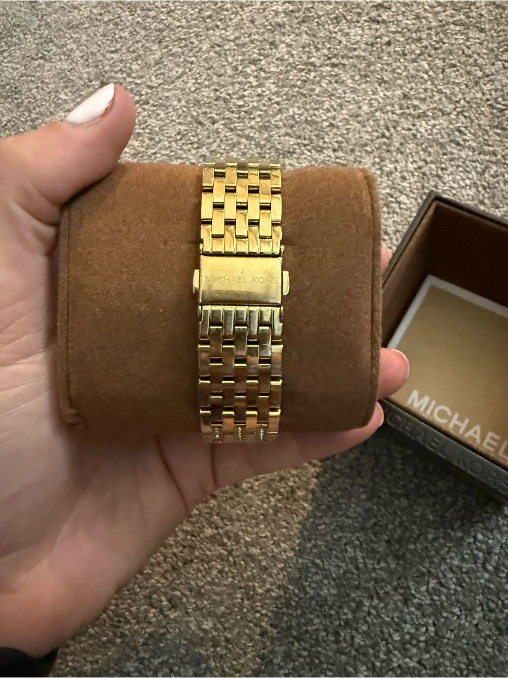 Michael Kors Gold-Tone Crystal Bezel Women's Watch - Picture 2 of 4